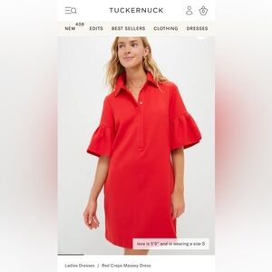 Tuckernuck Crepe Massey Dress in NAVY (not red)